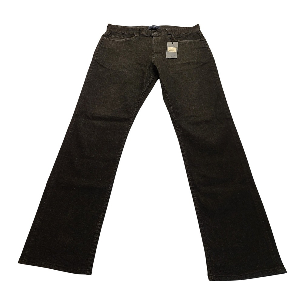 Five Four Oliver Jeans Men's 34x33 Relaxed Fit Black Label Denim New NWT Zip Fly